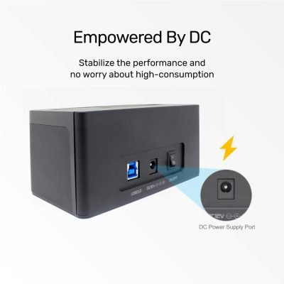 Unitek Y-1078 Usb3.0 To Sata6g Docking Station/black 1yr Wrnty.