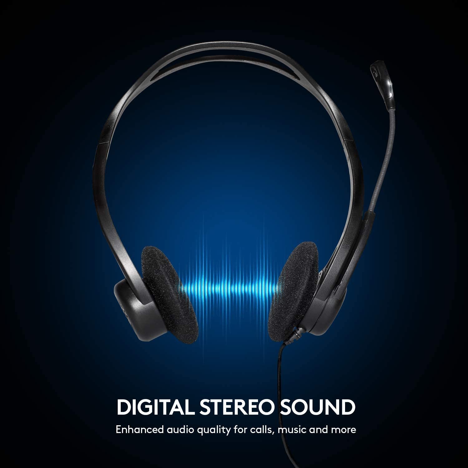 Logitech H370 Usb Digital Audio Computer Headset (black)