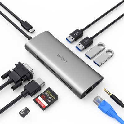 Wiwu Alpha Type C To Rj45 1000m/100m/10m For Macbook Notebook