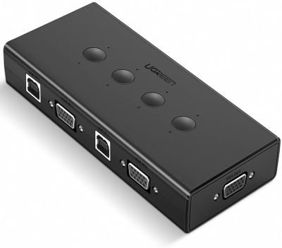 Ugreen 30346- 4 In 1 Out Usb 2.0 Sharing Switch Xp/7/8/10/vista,mac Os