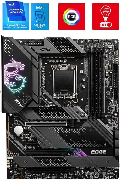 Msi Mpg Z690 Edge Wifi Ddr4 Motherboard Atx - Supports Intel 12th Gen
