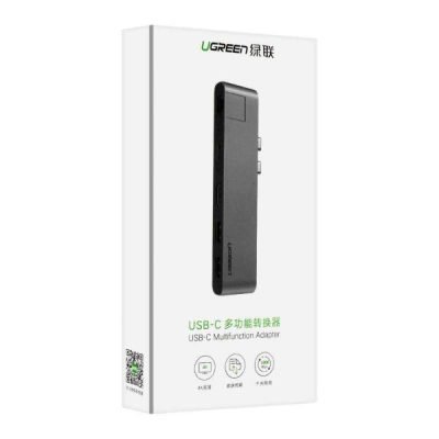 UGREEN Type-C Multifunction 5-In-1 Adapter for MacBook Air/Pro - USB-C Hub with 4K 3D HD Sensory Experience