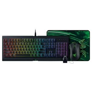 Razer Essential Wired Gaming Bundle - Gaming Mouse, Gaming RGB keyboard, Mousepad