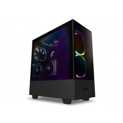 NZXT H510 Elite, Premium Mid-Tower ATX Case PC Gaming Case-Dual-Tempered Glass, Type C Port, RGB Lighting-Matte Black