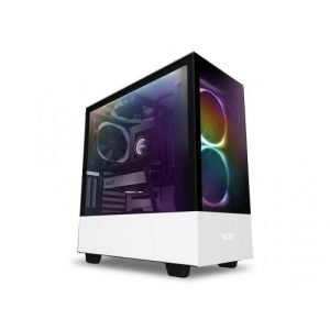 NZXT H510 Elite, Premium Mid-Tower ATX Case PC Gaming Case-Dual-Tempered Glass, Type C Port, RGB Lighting-Matte White
