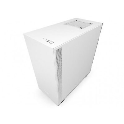 NZXT H510 ATX Mid-Tower PC Gaming Case Type C Port Tempered Glass,Matte White