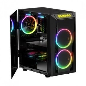 Gamdias TALOS E1 Mini Tower dual RGB Fan Case