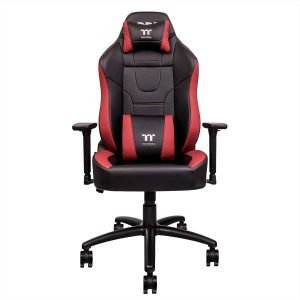Thermaltake U comfort Black-Red Gaming chair - 2D Adjustable Armrests, High-Density Mould Shaping Foam