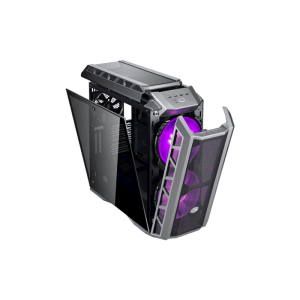 Cooler Master MasterCase H500P Mesh Casing - White ATX Mid-Tower w/ Front Mesh Ventilation, RGB Fans, 2x Vertical GPU Card PCI Slots