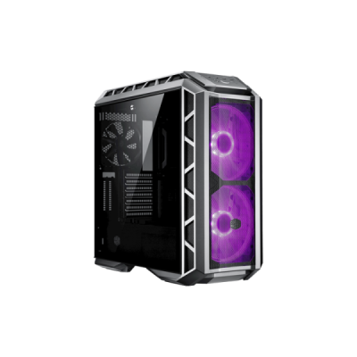 Cooler Master MasterCase H500P Mesh Casing - White ATX Mid-Tower w/ Front Mesh Ventilation, RGB Fans, 2x Vertical GPU Card PCI Slots