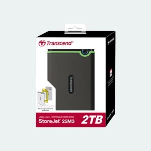 Transcend 2 TB Store Jet M3 Military Drop Tested USB 3.0 External Hard Drive