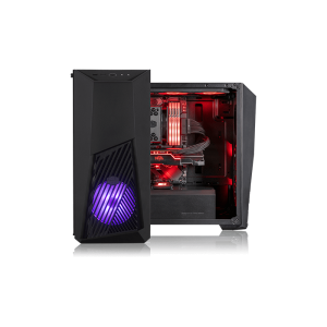 Cooler Master MasterBox K501L RGB Mid Tower Casing - 700W PSU, Pre-Installed Fans, Tempered Glass Side Panel