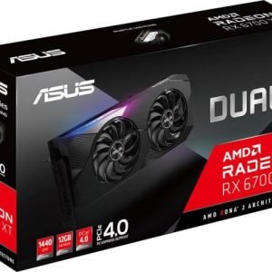Asus Dual Radeon RX 6700 XT Graphics Card - 12GB GDDR6 VRAM (ASUS DUAL-RX6700XT-12G)