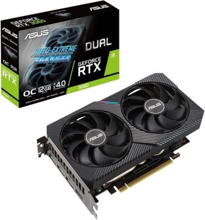 Asus Dual GeForce RTX 3060 V2 OC Edition 12GB GDDR6 Graphics Card (DUAL-RTX3060-O12G-V2)