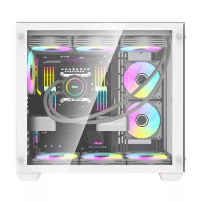 Buy darkFlash C285 ATX PC Case White