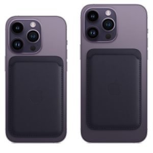 iPhone Leather Wallet with MagSafe midnight