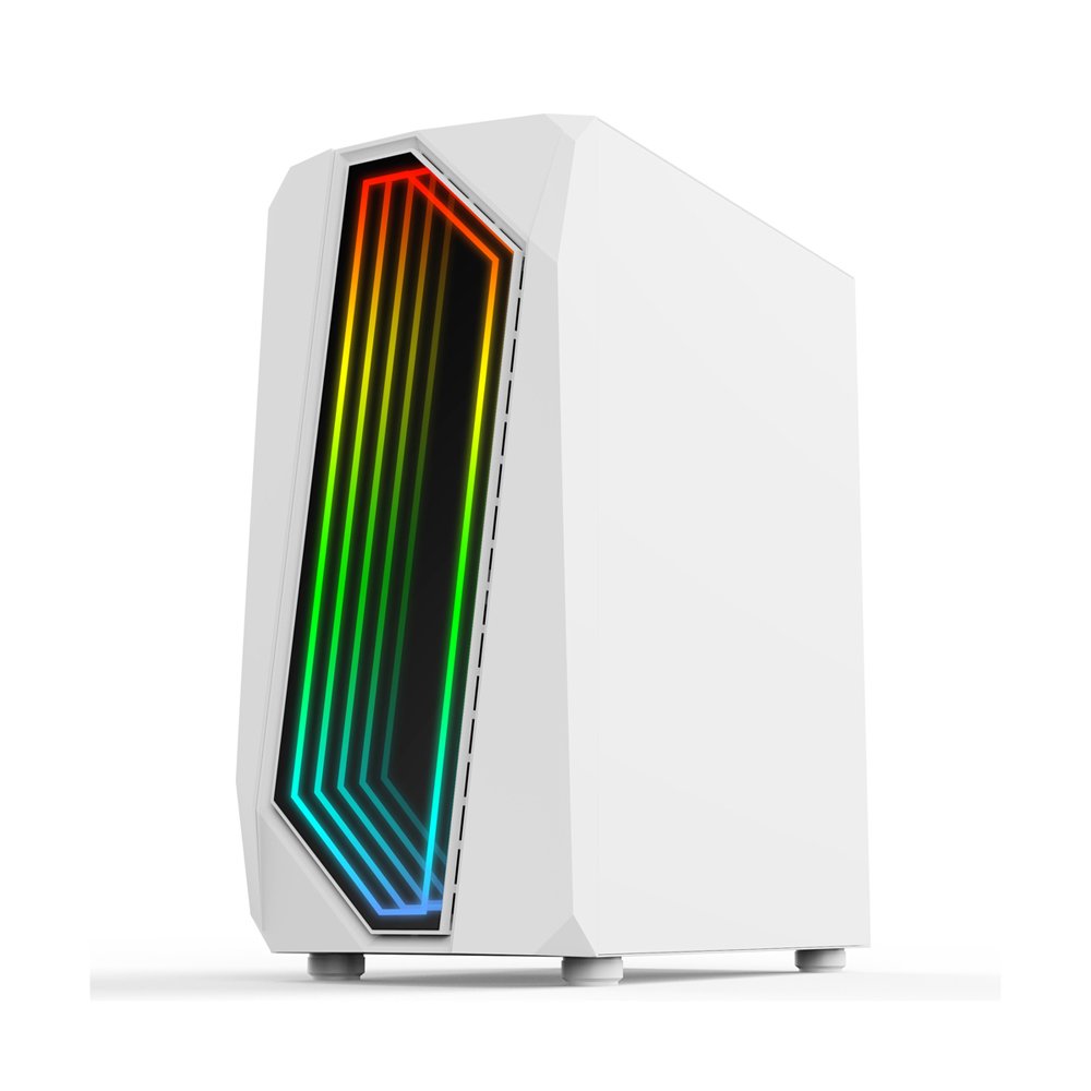 1stplayer IS6 WHITE Case With F2-W ARGB fan · Fans Support: Up to 6 fans, Mid Tower Gaming Case,USB3.0*1+USB2.0*2+HD AUDIO, LEFT SIDE PANEL: TEMPERED GLASS Liquid Cooling Support 240L