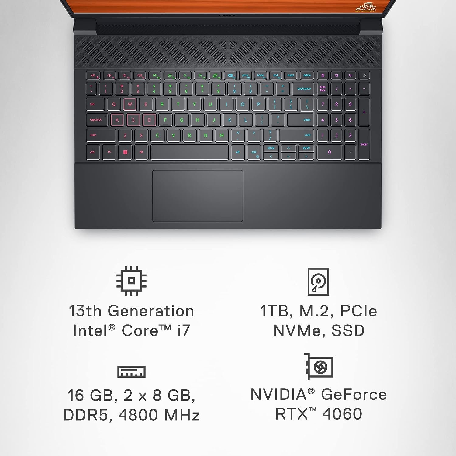 Dell Inspiron G15 5530 i7 13th Gen - 13650HX | 16GB | 512SSD | NVIDIA RTX 4060 8GB GDDR6 | FHD | RGB Backlit Keyboard