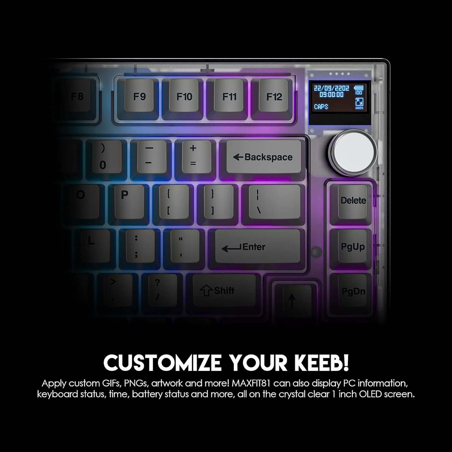 FANTECH MAXFIT81 Wireless Mechanical Keyboard Yellow switch