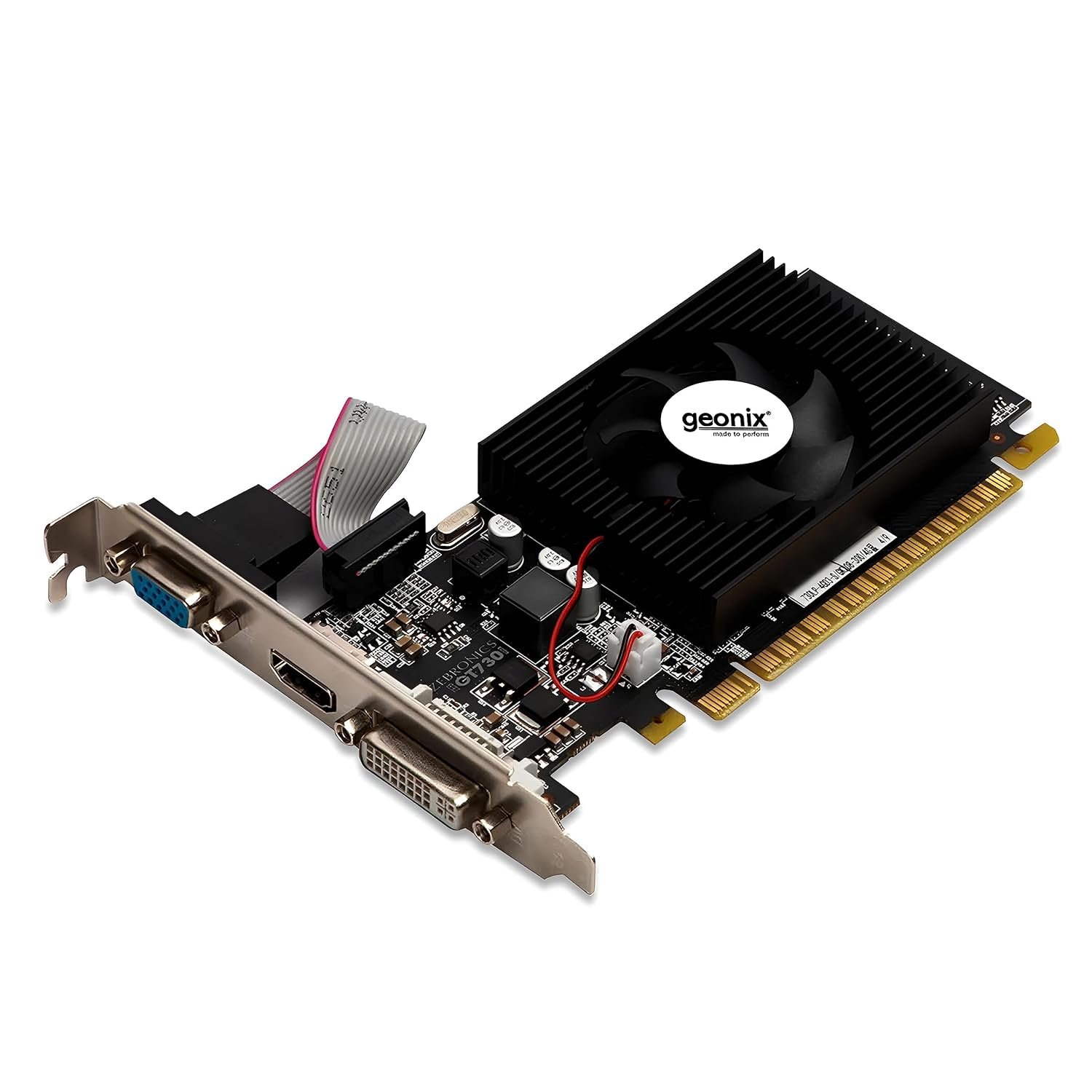 GEONIX GEFORCE GT 730LP 4GB DDR3 Graphics Card - VGA, HDMI, DVI Outputs