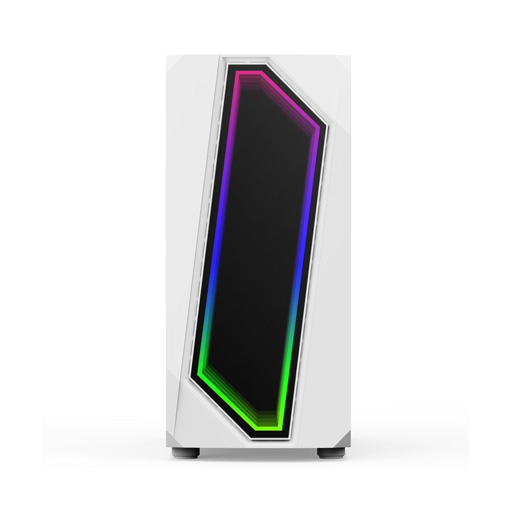 1stplayer IS6 WHITE Case With F2-W ARGB fan · Fans Support: Up to 6 fans, Mid Tower Gaming Case,USB3.0*1+USB2.0*2+HD AUDIO, LEFT SIDE PANEL: TEMPERED GLASS Liquid Cooling Support 240L