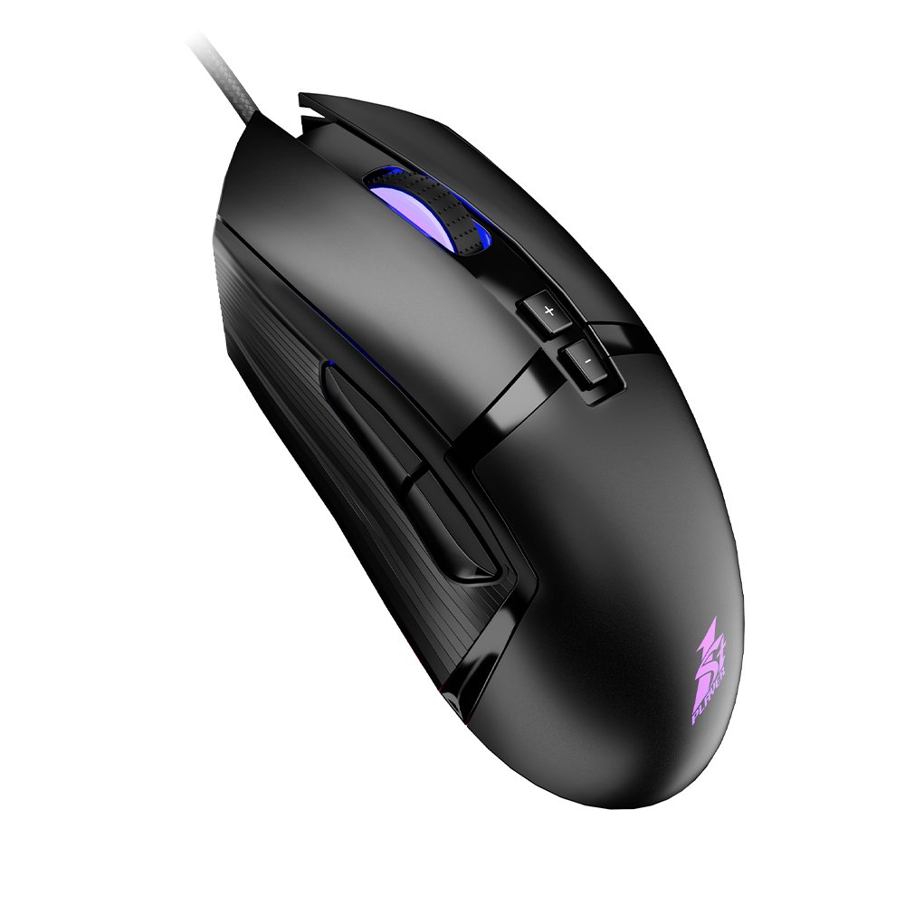 1st player MOUSE BH5.0 Black,BULLET HUNTER SERIES Gaming mouse with RGB Effects. DPI 12000. Polling Rate 500Hz. FPS 6400. IPS 32
