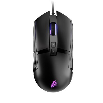 1st player MOUSE BH5.0 Black,BULLET HUNTER SERIES Gaming mouse with RGB Effects. DPI 12000. Polling Rate 500Hz. FPS 6400. IPS 32