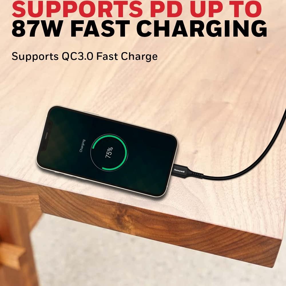 Charge Your Apple Devices Efficiently with Honeywell Type C to Lightning Silicone Cable