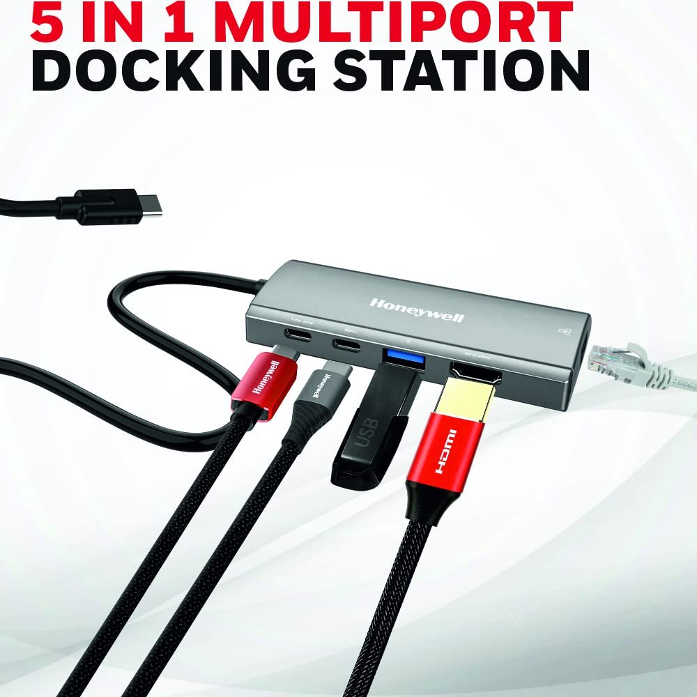 Enhance Your Connectivity with Honeywell 5-in-1 Type C Mini Docking Station