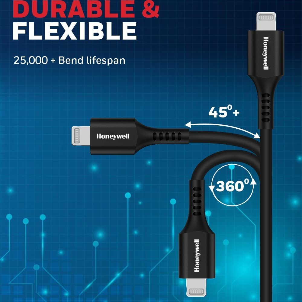 Charge Your Apple Devices Efficiently with Honeywell Type C to Lightning Silicone Cable
