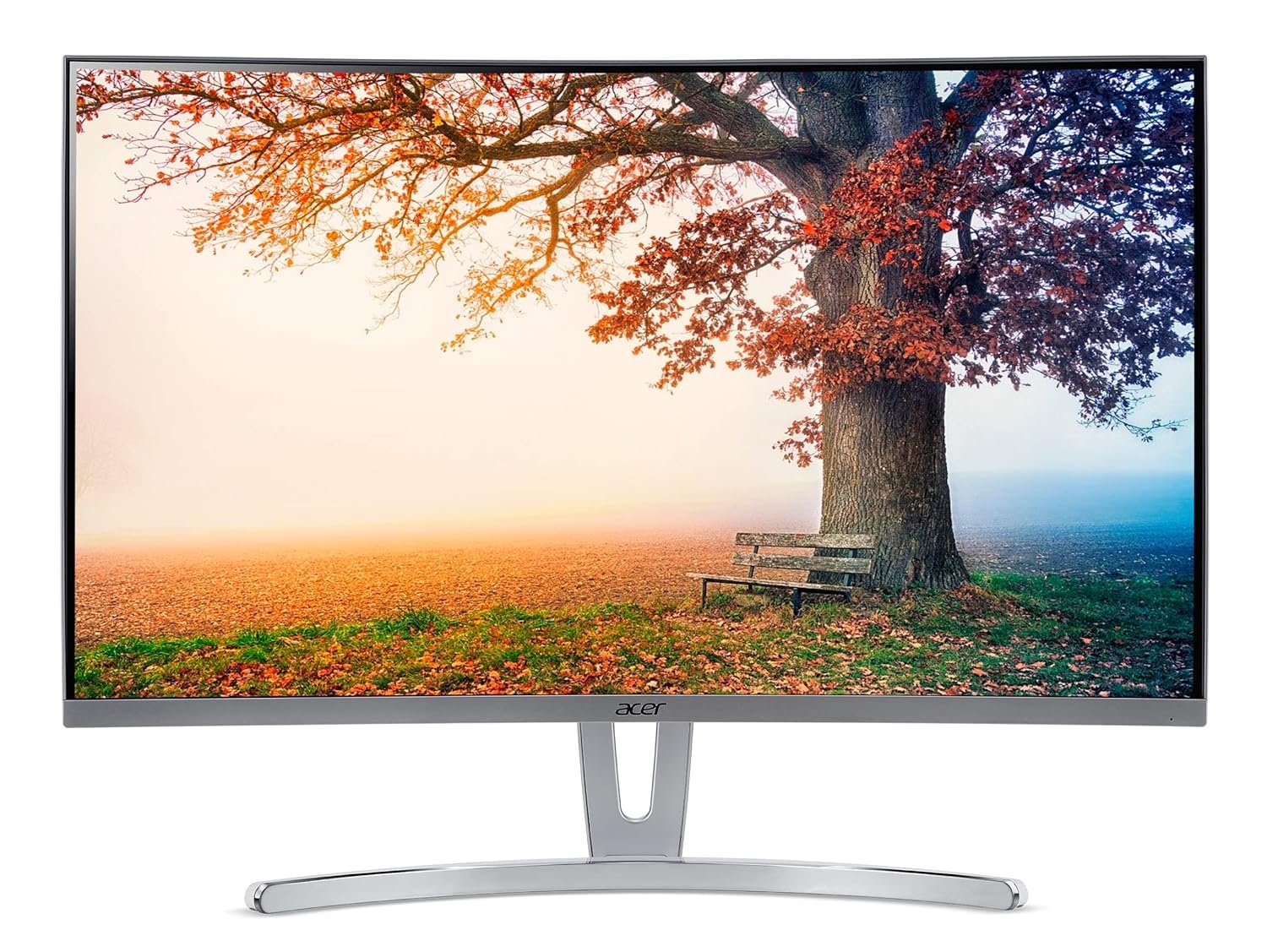 Gamer enjoying smooth gameplay on an Acer ED273 curved gaming monitor in Nepal.