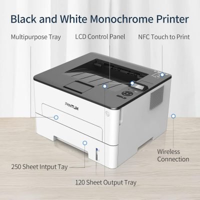 Pantum P3012DW Monochrome Laser Printer, Wireless