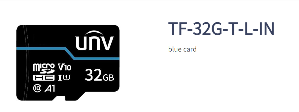 UNIVIEW  TF CARD TF-32G-T-L-IN (32 GB TF CARD)