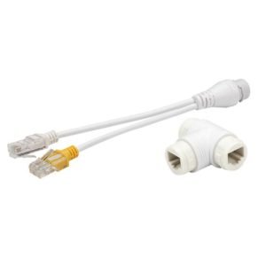The Genata GNT-5313AB powers cameras & devices needing PoE (internet & electricity over 1 cable). Split it like a straw & ditch the batteries!