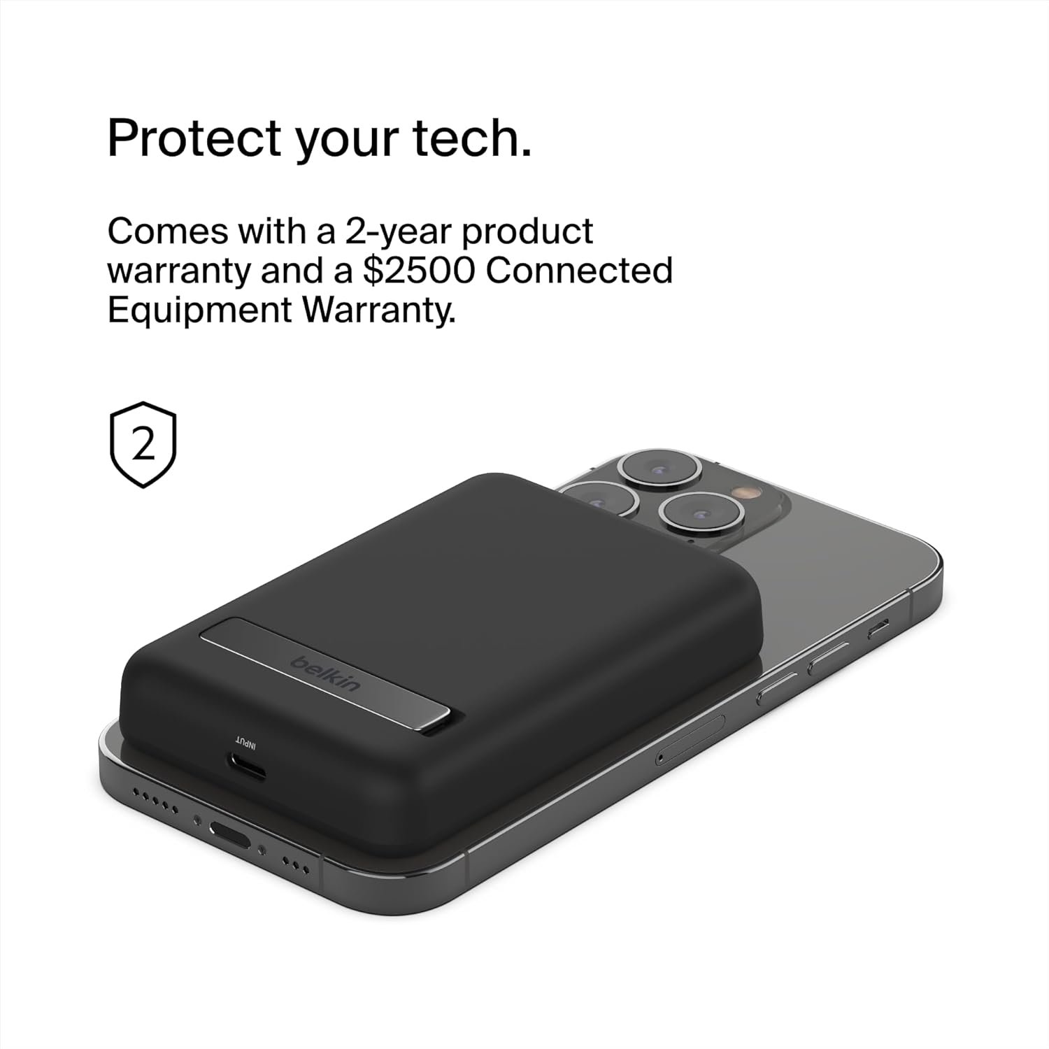 Belkin  BPD004btBK Power Bank - BoostCharge Magsafe Wireless 5KmAh + Stand