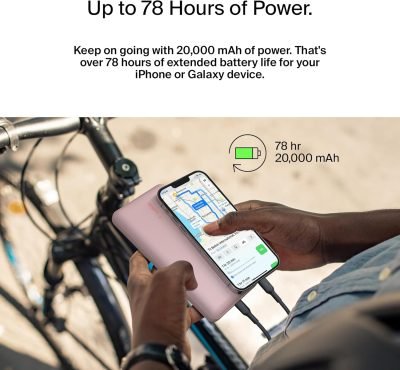 Belkin BPB012btRG Power Bank - BoostCharge 20KmAh 15W USB-C + 2USB