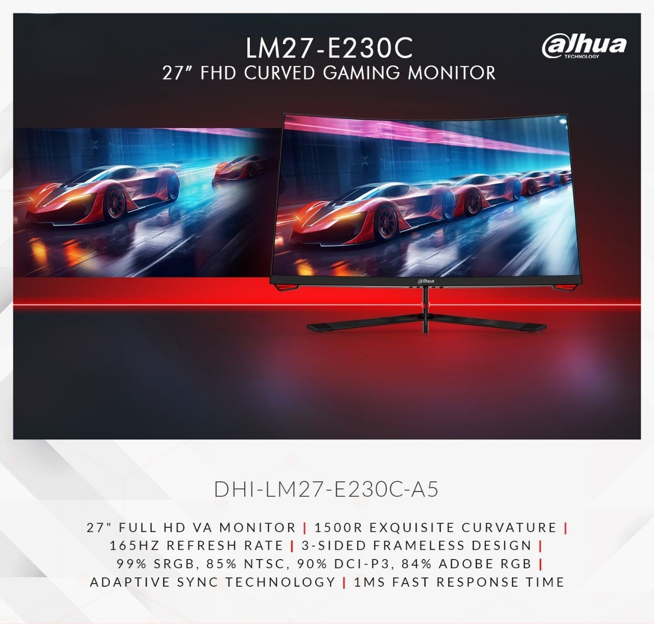 Dahua 27" 165hz VA Monitor DHI-LM27-E230C