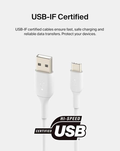 Belkin CAB001bt1MWH Cable - Charging USB-C to USB-A 1Meter