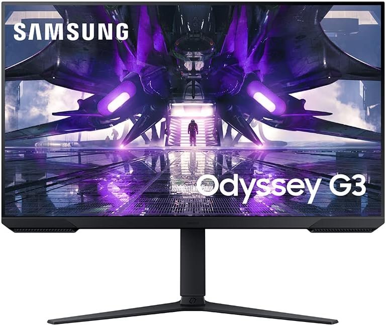 SAMSUNG 32" LS32AG320NEXXM ODYSSEY G3 FHD 1ms 165Hz Gaming Monitor with Eye Saver Mode, Free-Sync Premium, Height Adjustable Screen for Gamer Comfort, VESA Mount Capability (LS32AG320NNXZA)