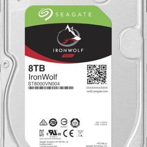 The Seagate ST8000VN004 is an 8TB internal hard drive with 7200 RPM speed and a SATA 6 Gb/s interface. Ideal for large data storage needs, it offers reliable performance, quiet operation, and ample space for photos, videos, games, and more
