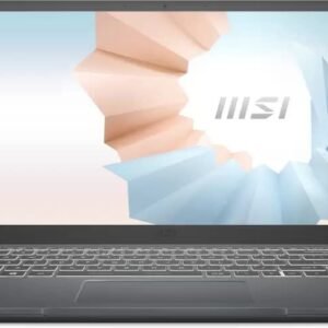 Msi Modern 14 B5M -Ryzen7 AMD Ryzen™ 7 5700 U 8 Core 16 Threads, 8MB L3 Cache Genuine Windows 11 14.0" FHD IPS 45% Narrow Bezel AMD Radeon™ Graphics (Integrated) 8GB 3200MHz DDR4( Max: 64GB) SO-DIMM 2 Slots 512GB M.2 SSD NVMe PCIe Gen3 / SATA) HD type (30fps@720p) Backlight Keyboard (Single-Color, White) 802.11 ax Wi-Fi 6 AMD Wifi 6ERZ608+ Bluetooth v5.1 1x Mic-in/Headphone-out Combo Jack 1x Micro SD 1x (4K @ 30Hz) HDMI 1x Type-C USB3.2 Gen2 2x Type-A USB3.2 Gen2 3-Cell 65 W Adapter 1.3 kg, Ultra-slim 16.9-18.1mm MSI Essential Bagpack Free
