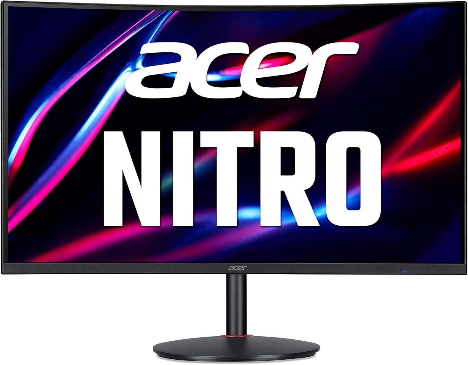 Acer Nitro XZ322QUS Gaming 2k Monitor 31.5 Inch , 165Hz DP, 144Hz HDMI, 1ms (VRB), 2xHDMI 2.0, 2xDP 1.2, Height Adjustable, HDMI/DP FreeSync Premium