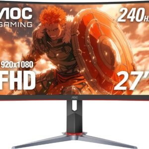 AOC C27G2Z / 27" 1500R CURVED VA / 1920x1080@ 240HZ FHD / 300NITS / 0.5MS(MPRT) / 13CM HEIGHT ADJUSTMENT / DP, HDMI Gaming Monitor