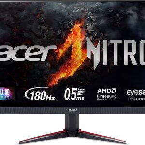 ACER NITRO KG240YM5 / 23.8" IPS / 1920x1080@180HZ FHD / 250NITS(HDR 10) / 1MS(VRB) / DP, HDMI / UM.QX0SM.501